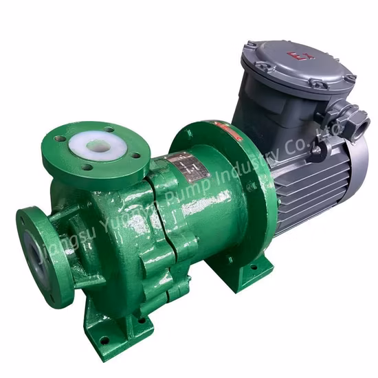 Pompa industriale con pompa a trascinamento magnetico per fluoro per trasferimento chimico senza tenuta